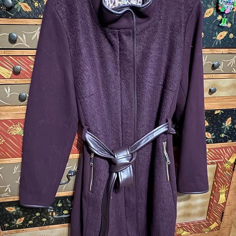 Nine-west Women's Purple and Burgundy Coat